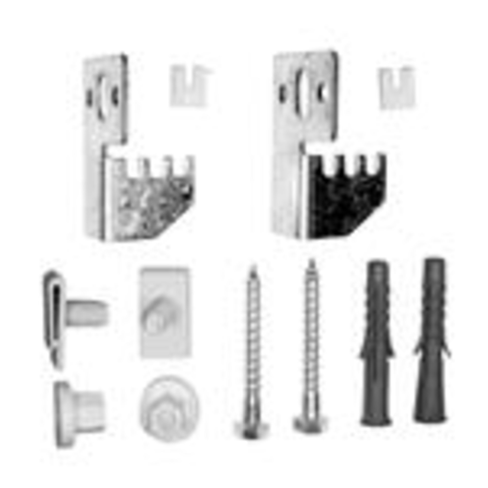 Uni-Heizkörperwandkonsolenset Typ D1