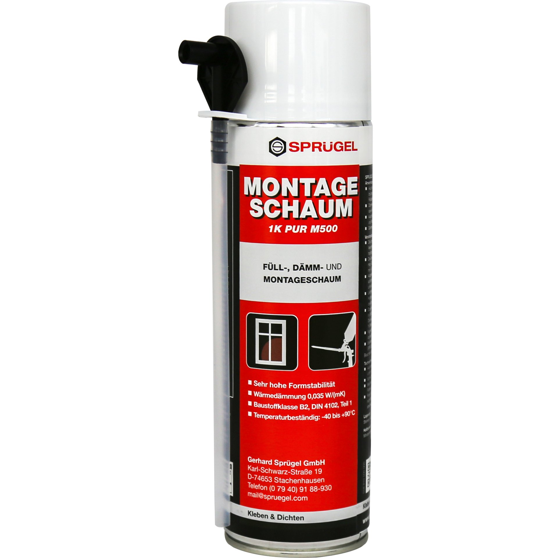 Technikschaum 1K Montage PUR M500 500ml