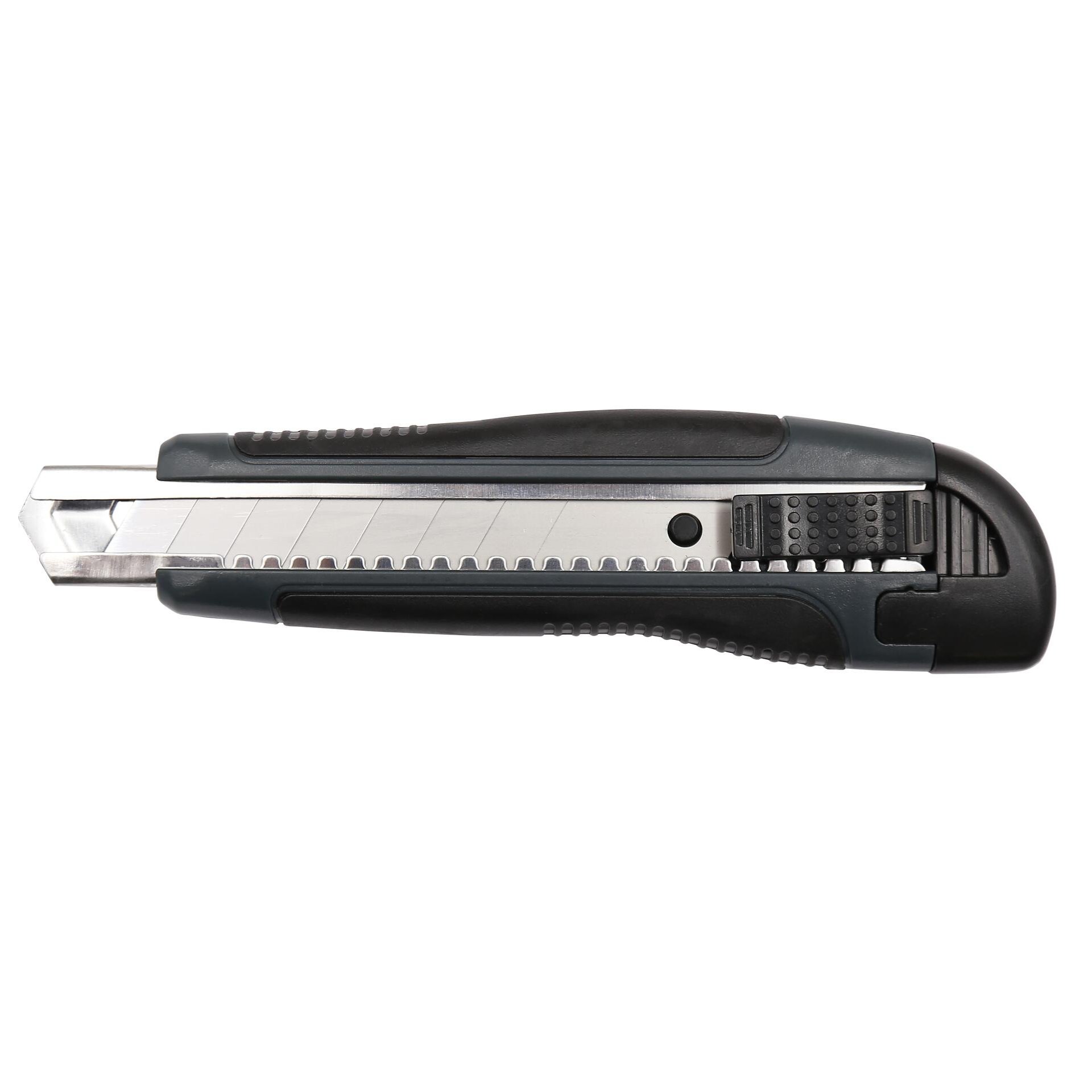 Cuttermesser 18 mm 2-K-Griff mit Metallführung