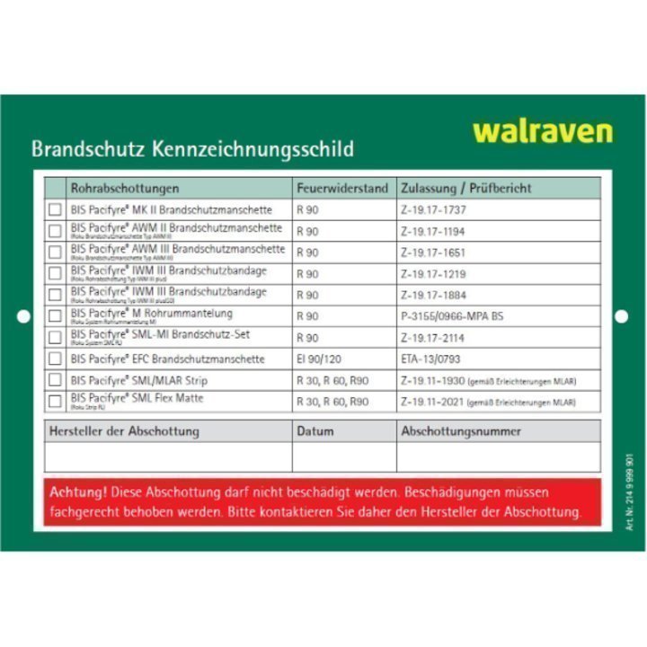 BISMAT Pacifyre und Tangit ID-Schild deutsch