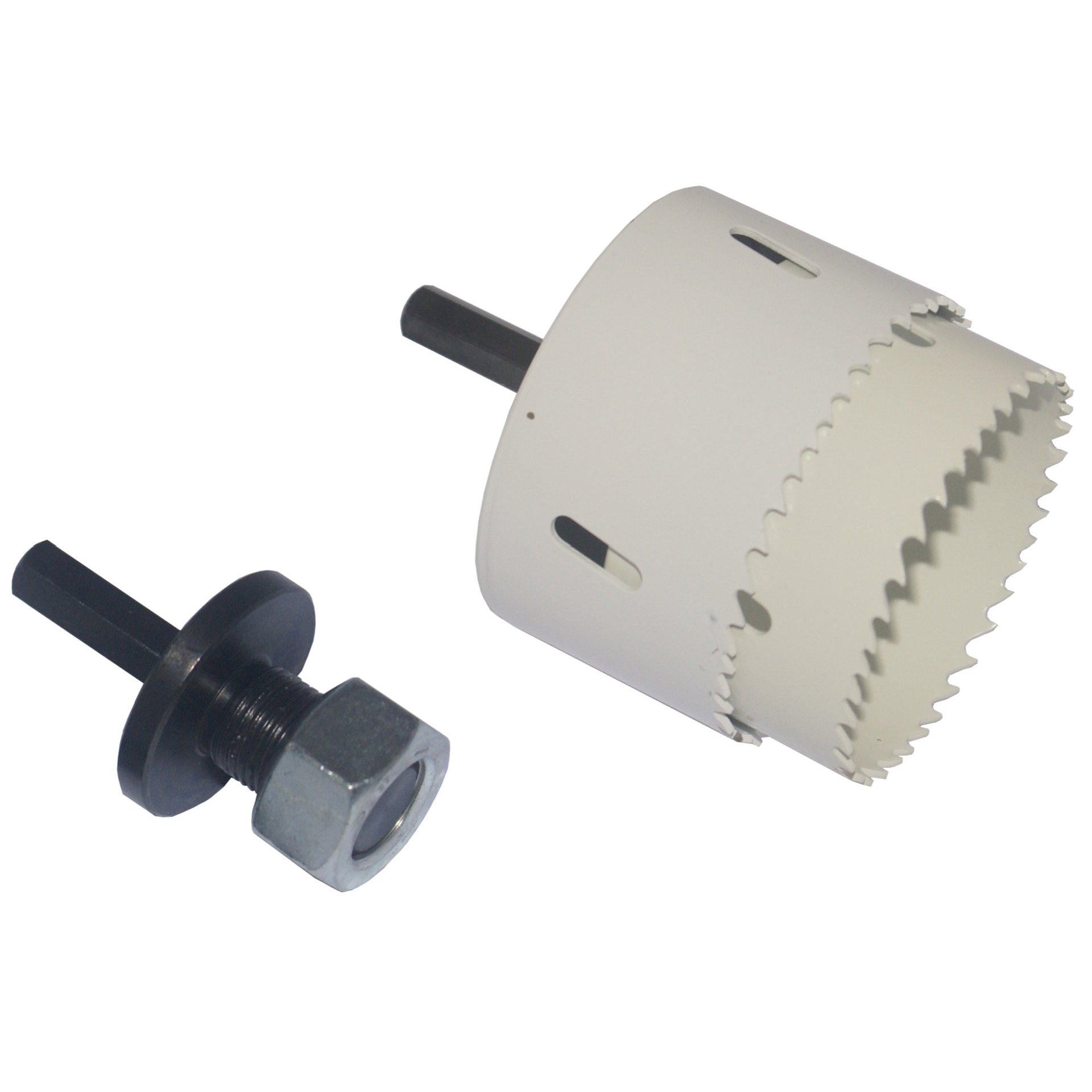 Adapter für Lochsäge in Lochsäge, Aufnahme 11,0mm Groß/Großgewinde mit Abstandsm