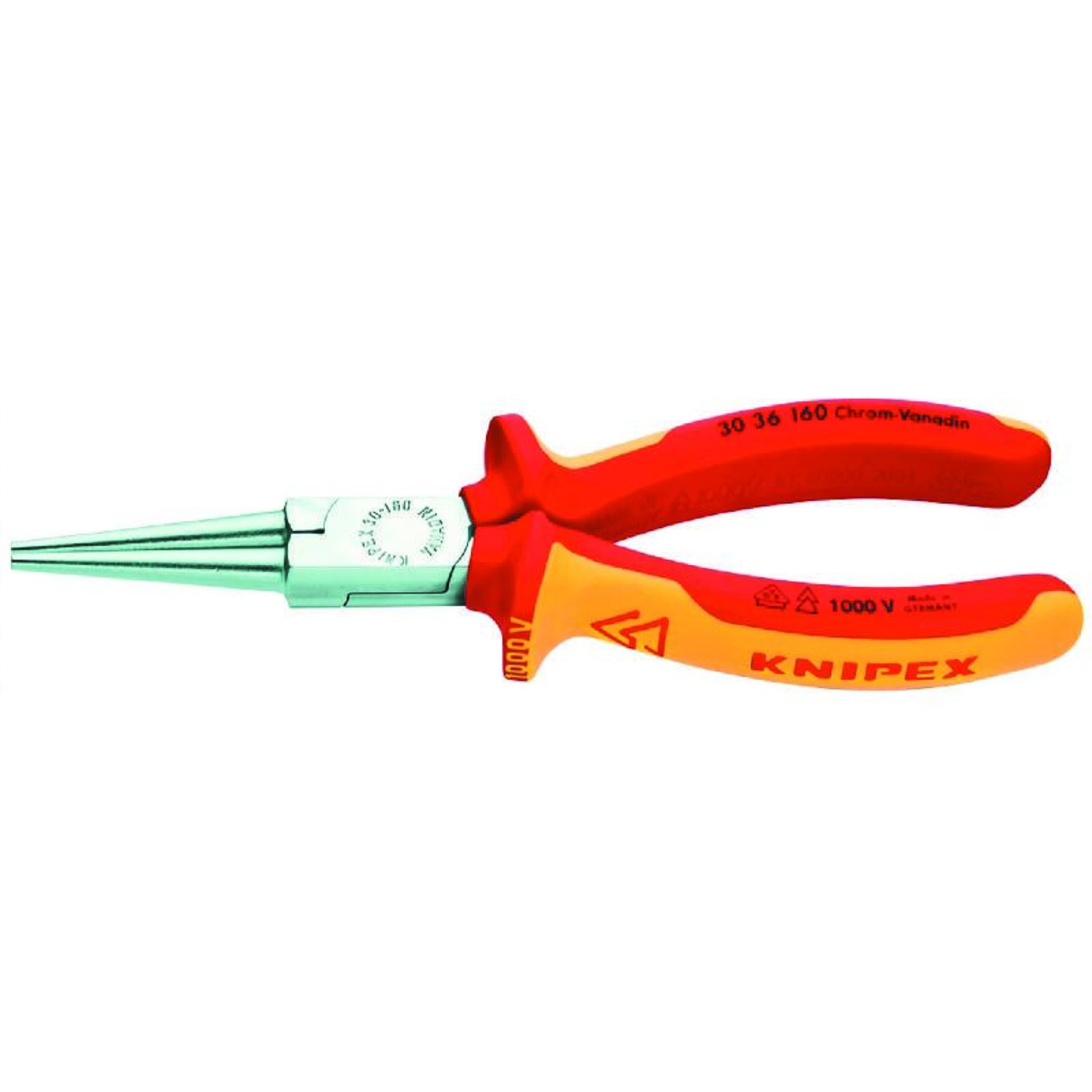 RUNDZANGE LANG KNIPEX VDE 160 MM 3036.1