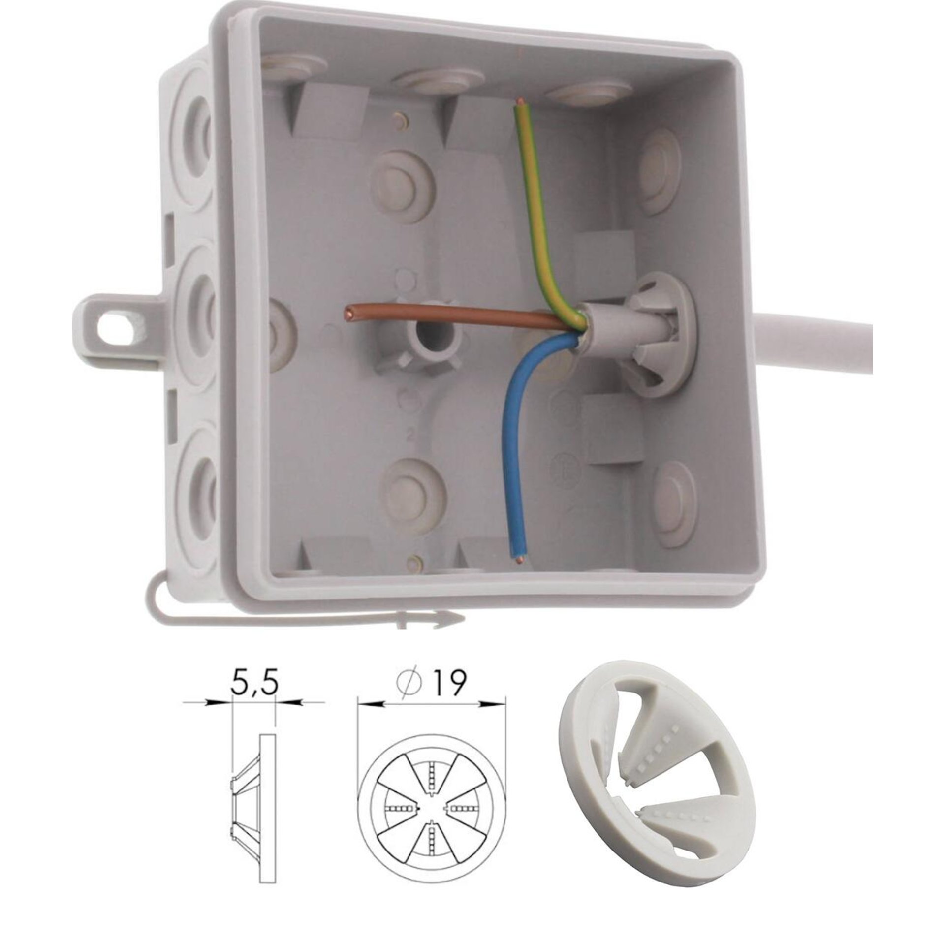 Zugentlastungsringe für Kabel Ø4-12mm