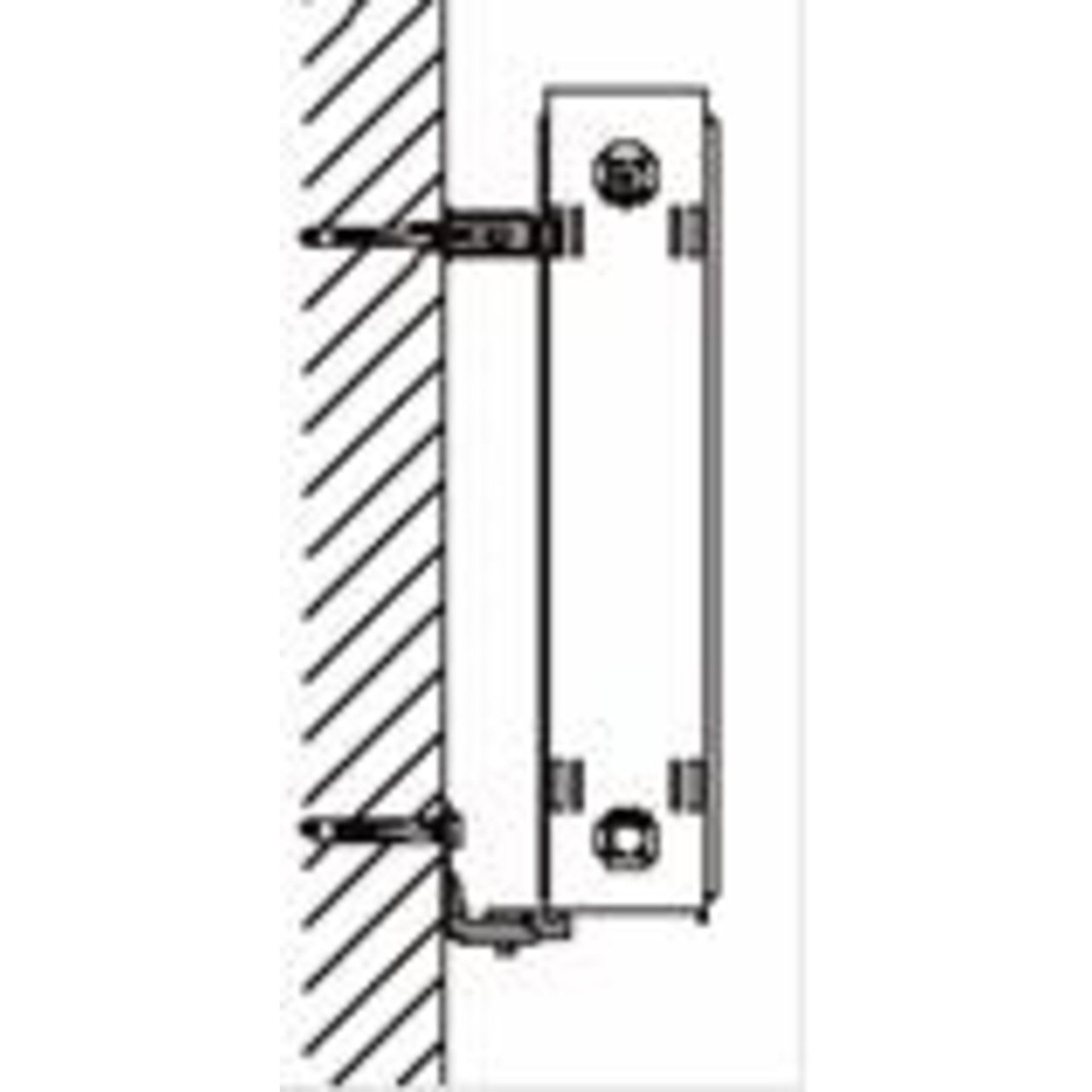 Universal-Heizkörperwandkonsolenset 4 Teile