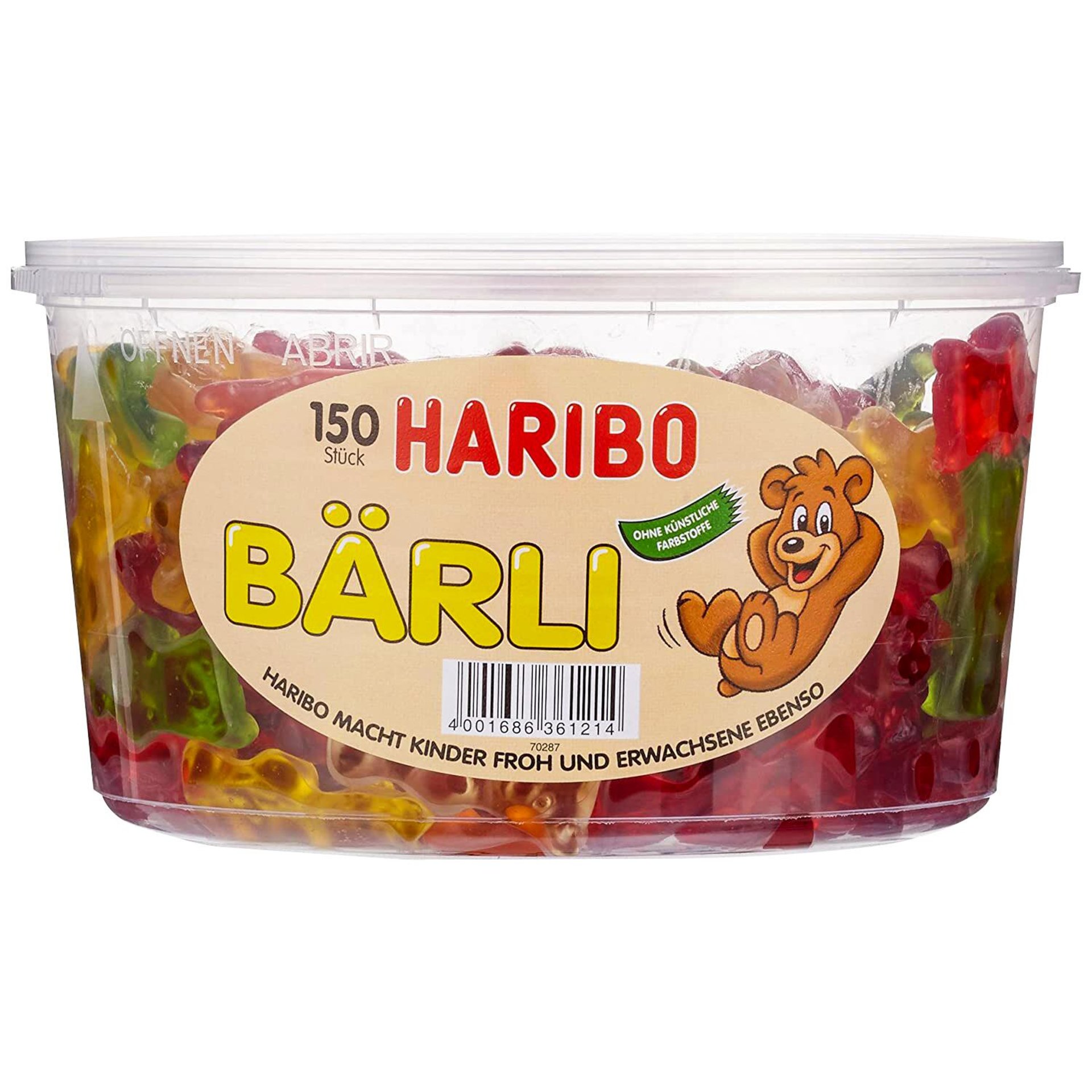 Haribo Bärli  Fruchtgummi-Bären 1,2Kg