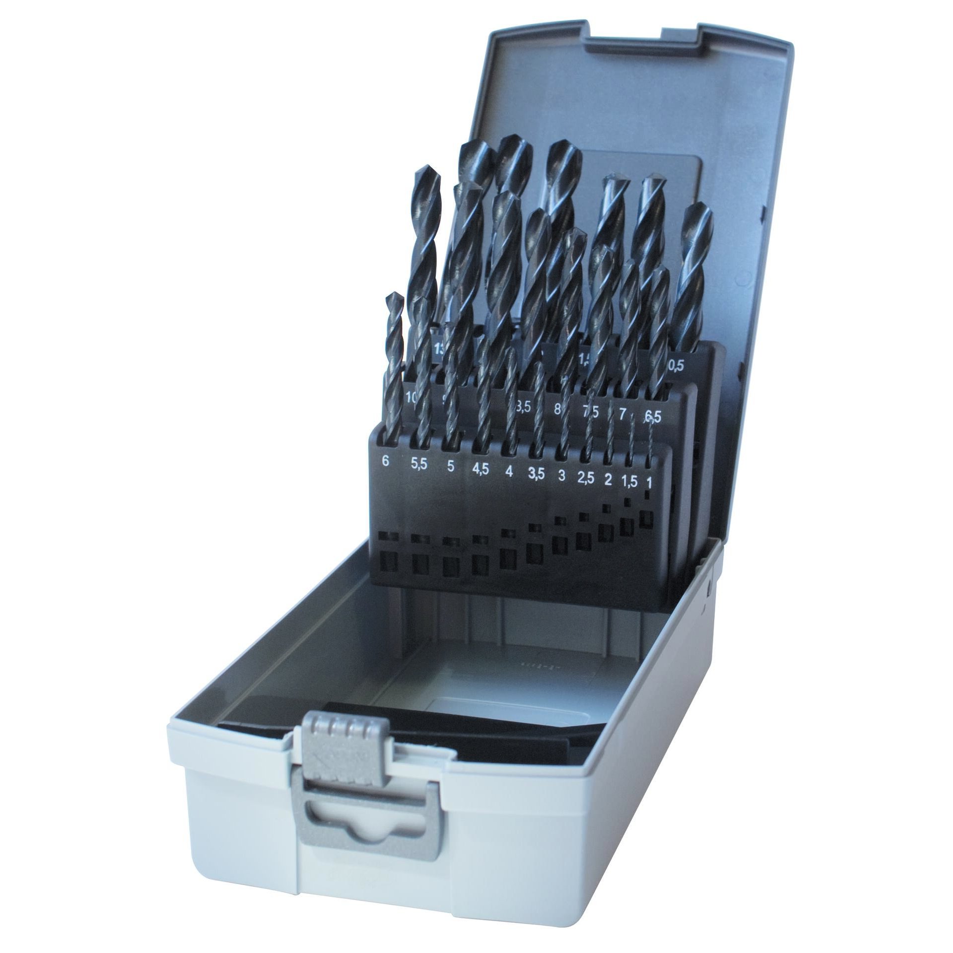 HSS- Spiralbohrer-Satz 1 - 10 mm 19 teilig