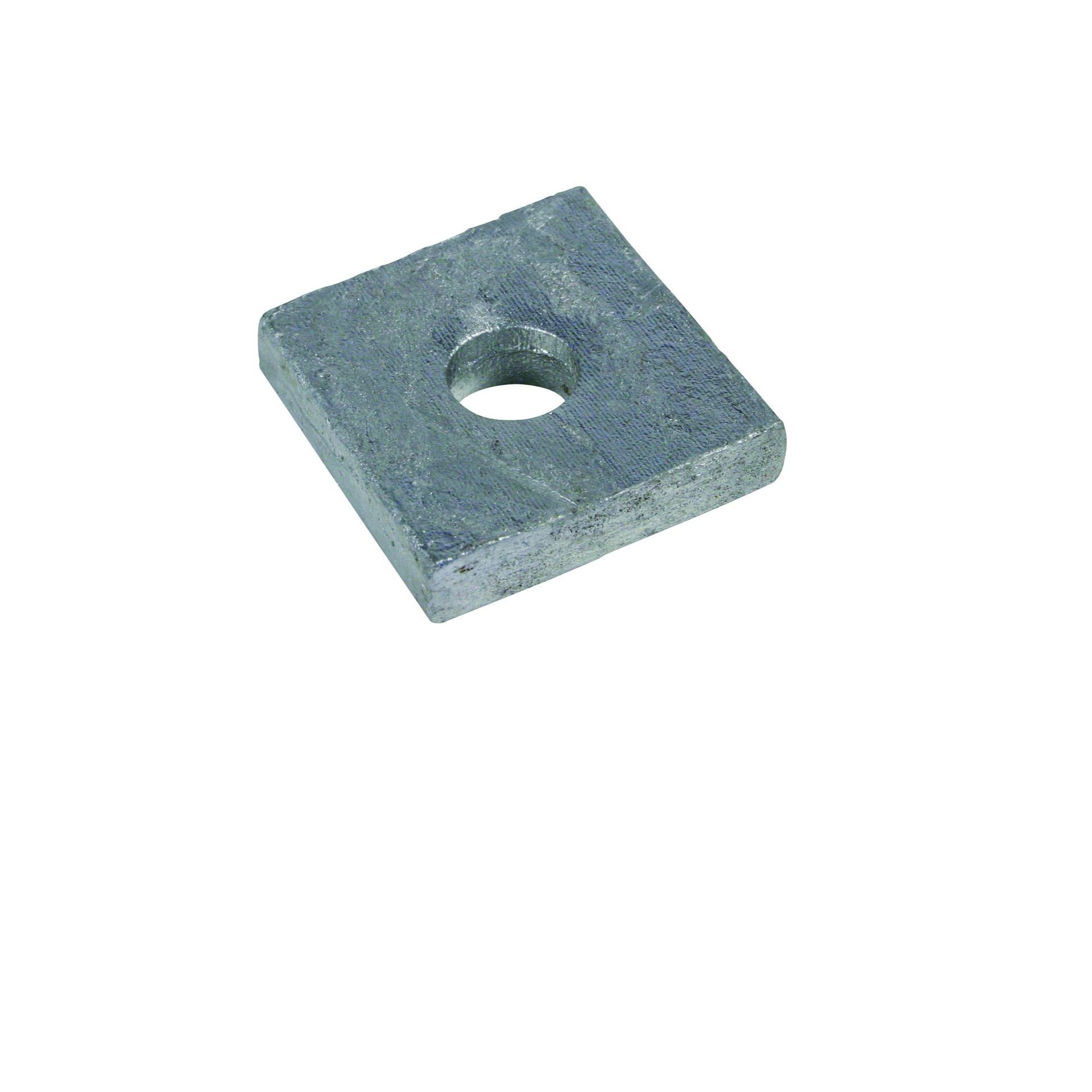 Rechteck-U-Scheiben / Loch 13 mm 40x40x10,0 feuerverzinkt