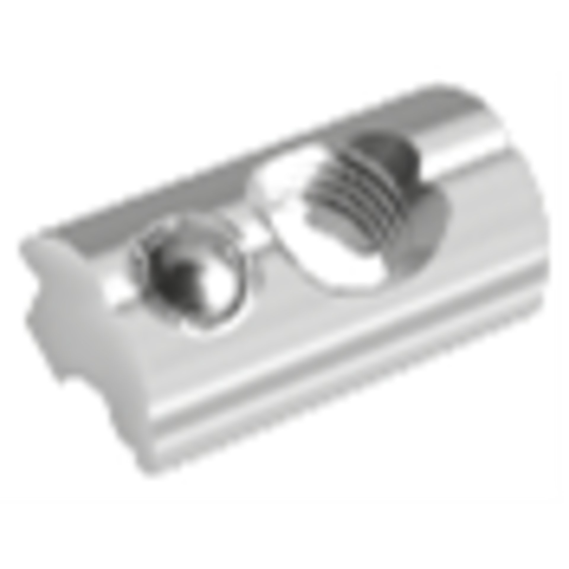 Nutenstein für Modulklemmen M8, 22 x 9,8 x 12,8 mm, Aluminium