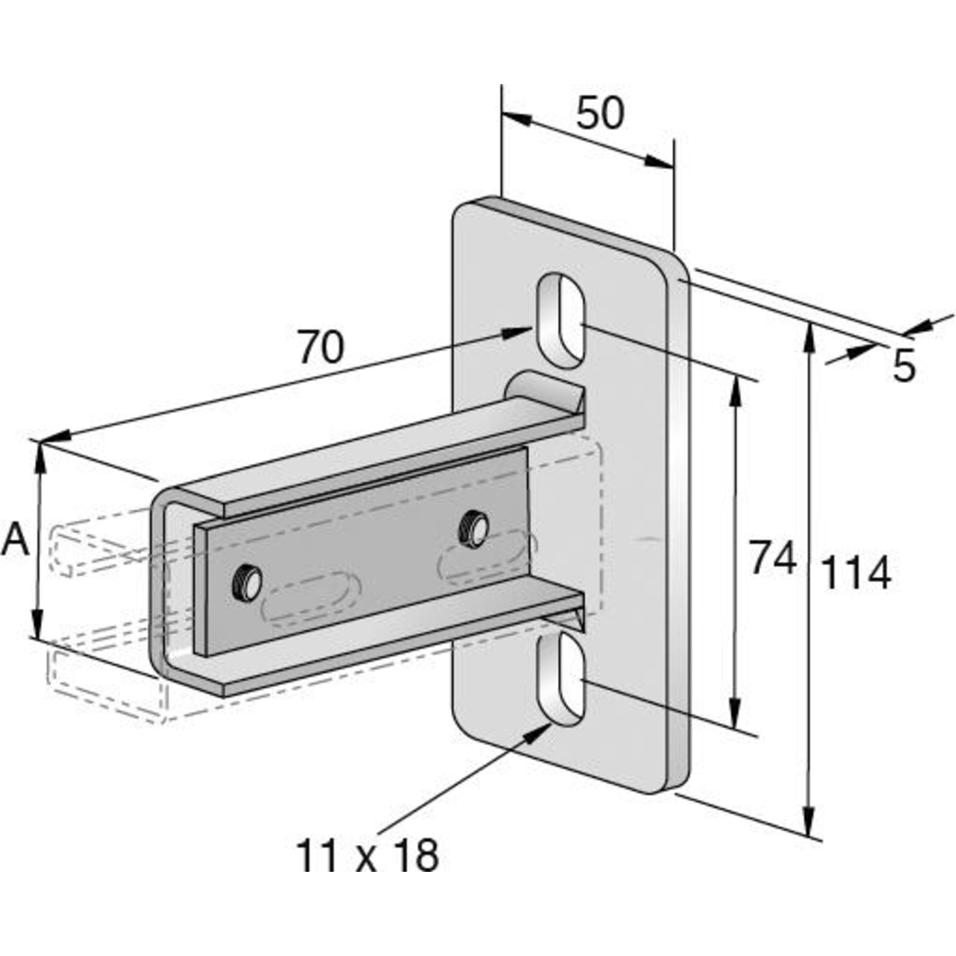 SCHIENEN-AUFLAGEVERBINDER SF-L 30 UNI 0,1+2 / HORIZONT