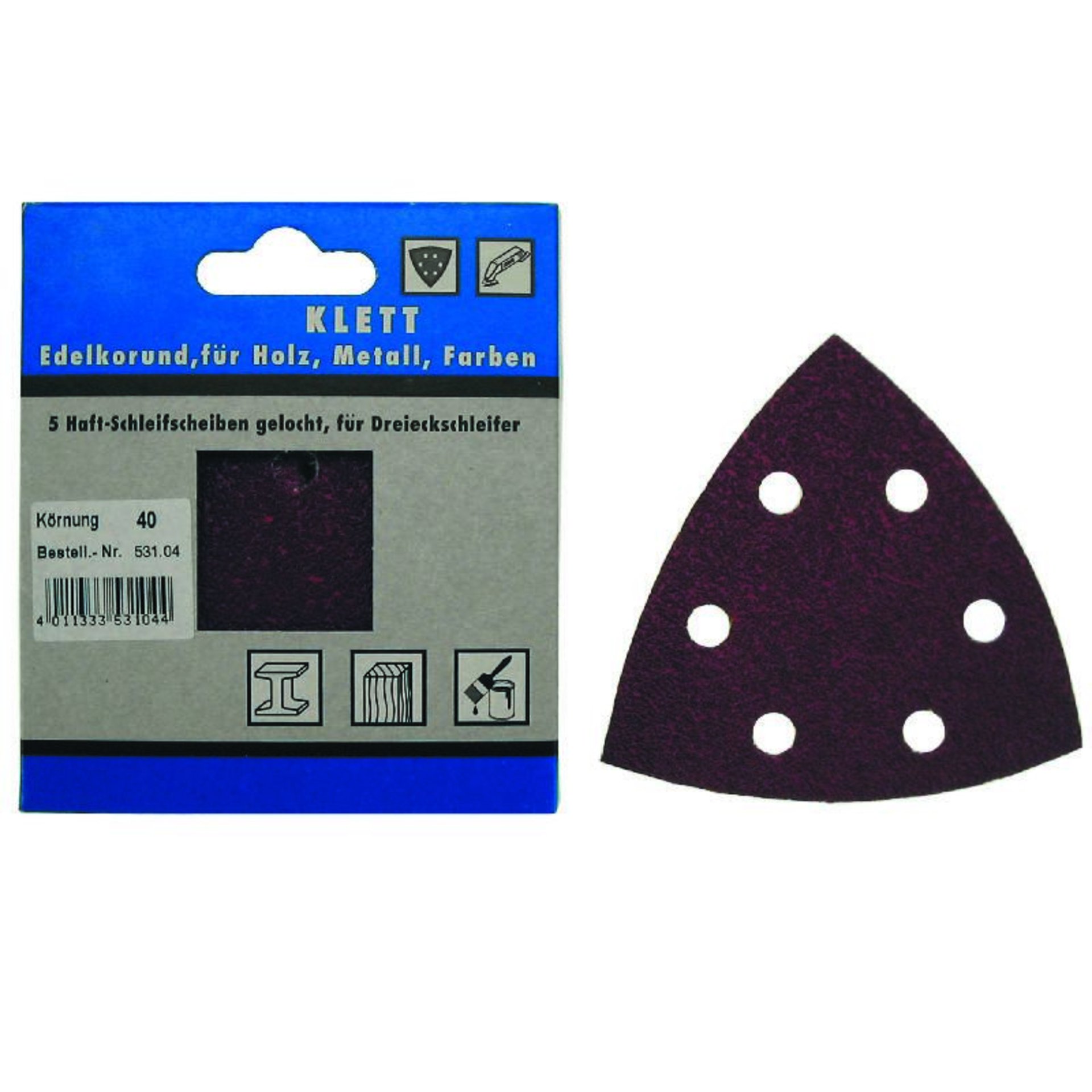 HAFT-SCHLEIFBL. 3-ECK 25 Stk. K80 532.08