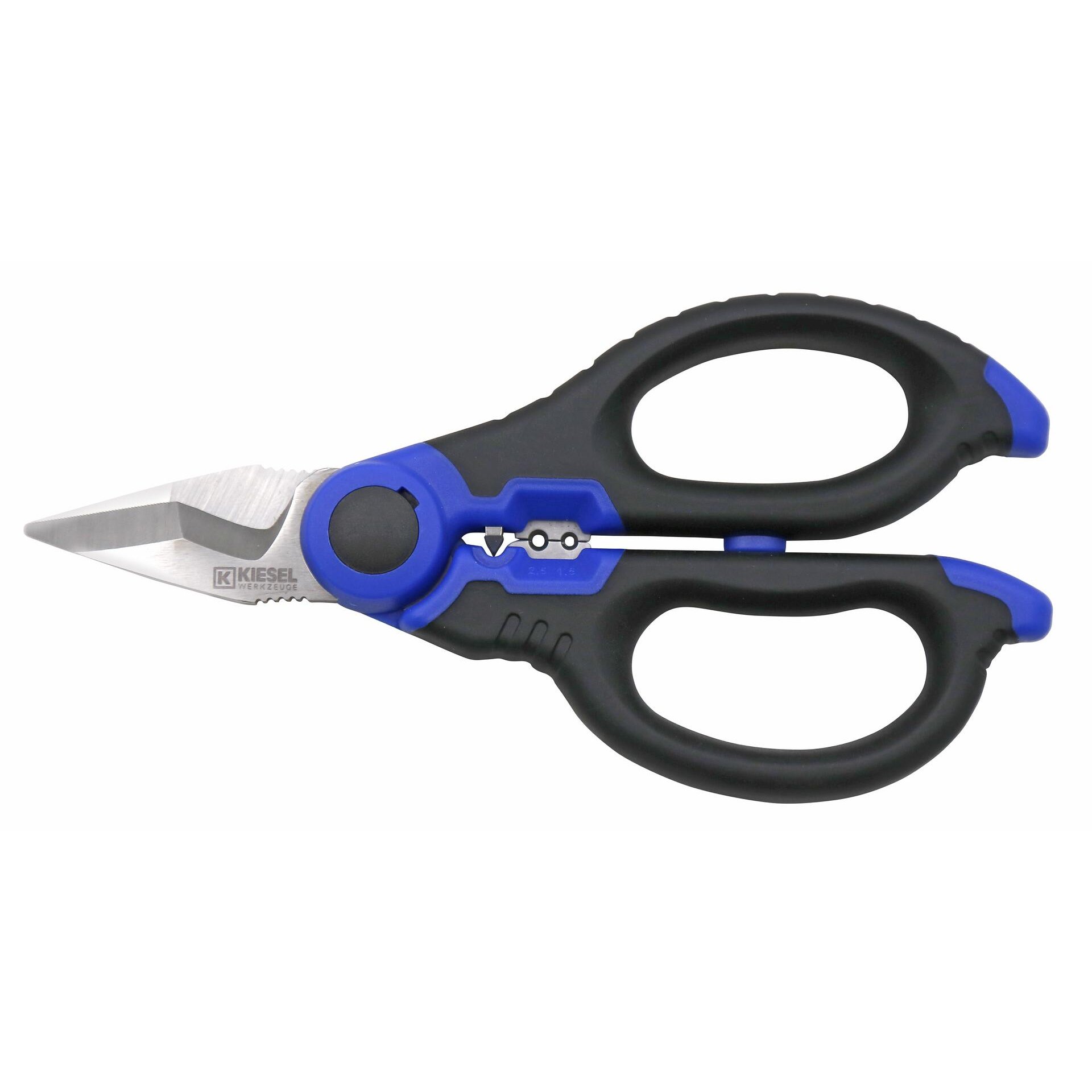 Allzweck- und Elektrikerschere mit Crimp- und Abisoliervorrichtung 440.50