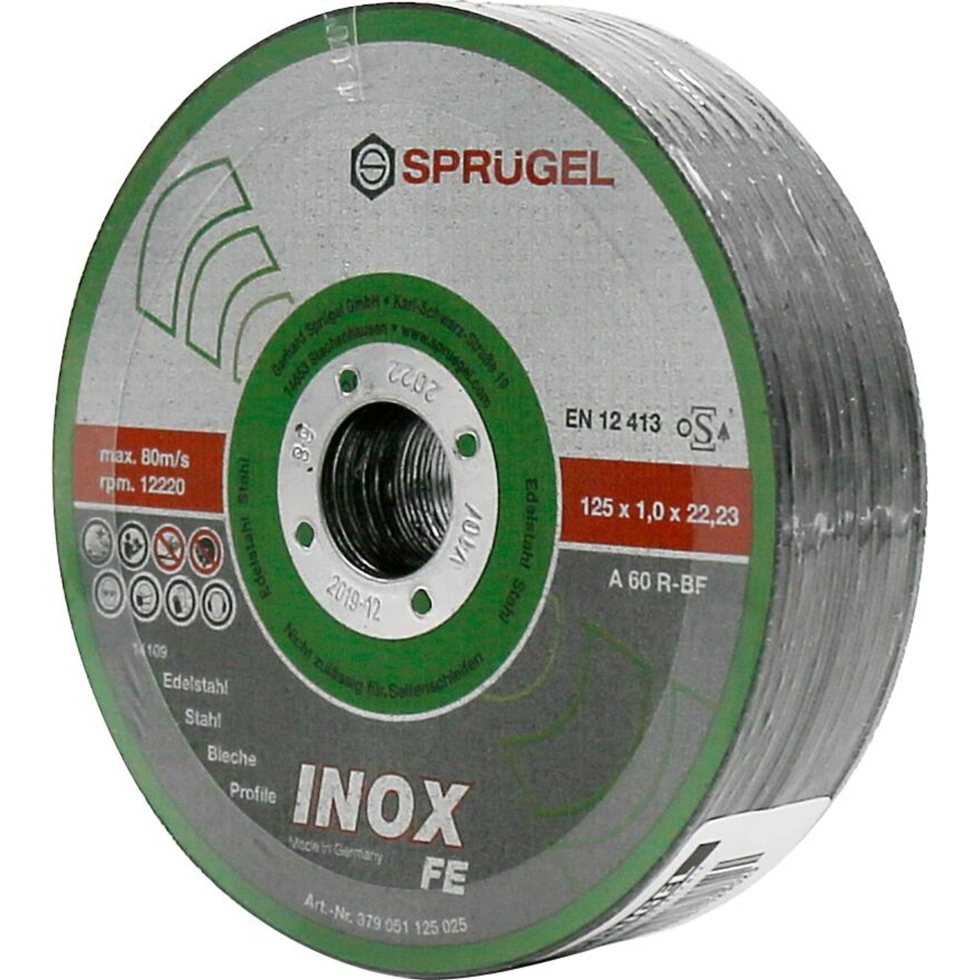 INOX FE Trennscheiben im Pack 115 x 1,0 x 22,23 mm / 25 Stück