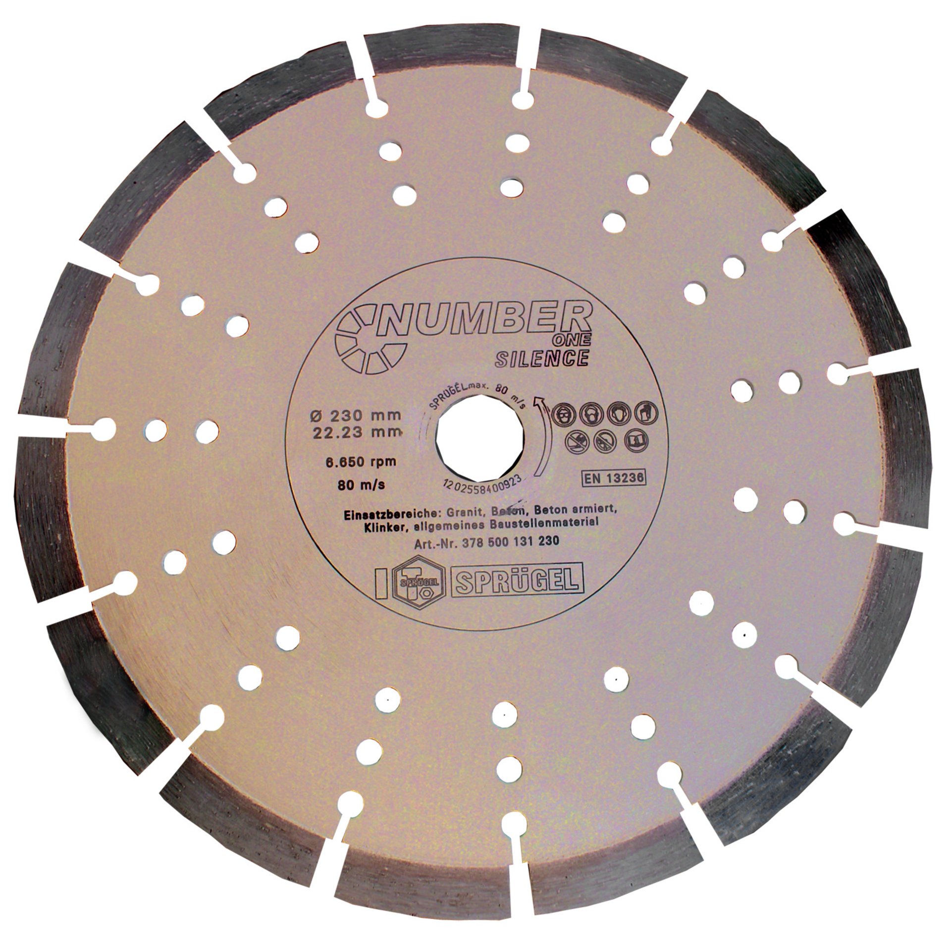 Dia-Scheibe "Number One" SILENCE 230 mm / Bohrung 22,2 mm