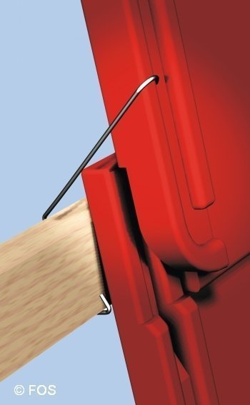 Seitenfalzklammer 30/50 Lattung 456/5/2,5mm Zink/Alu (L=165mm)