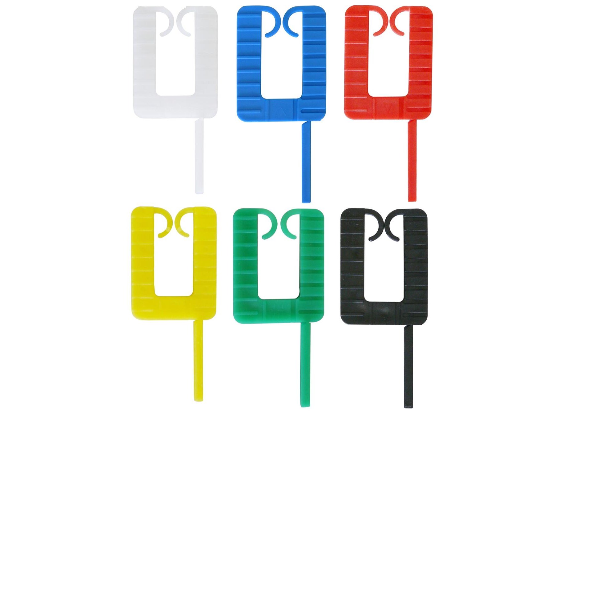 Unterlegplättchen Kunststoff blau mit Schlitz 40 x 30 x 2mm / 100 Stk.