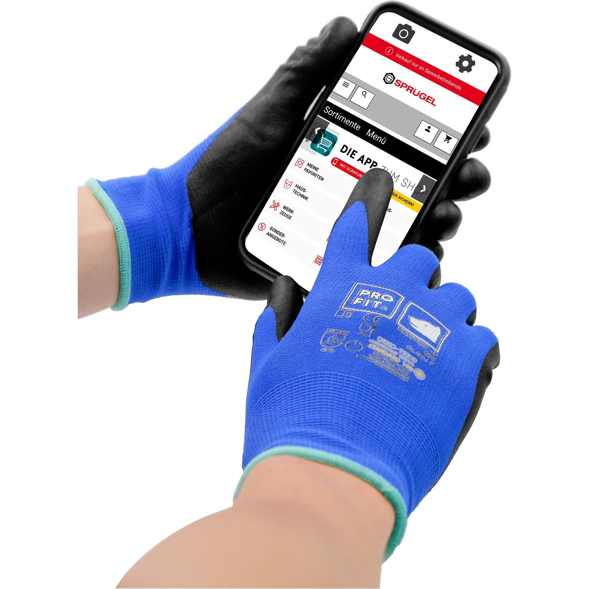 Arbeitshandschuhe SCREENTOUCH Gr. 10 (4.1.3.1)