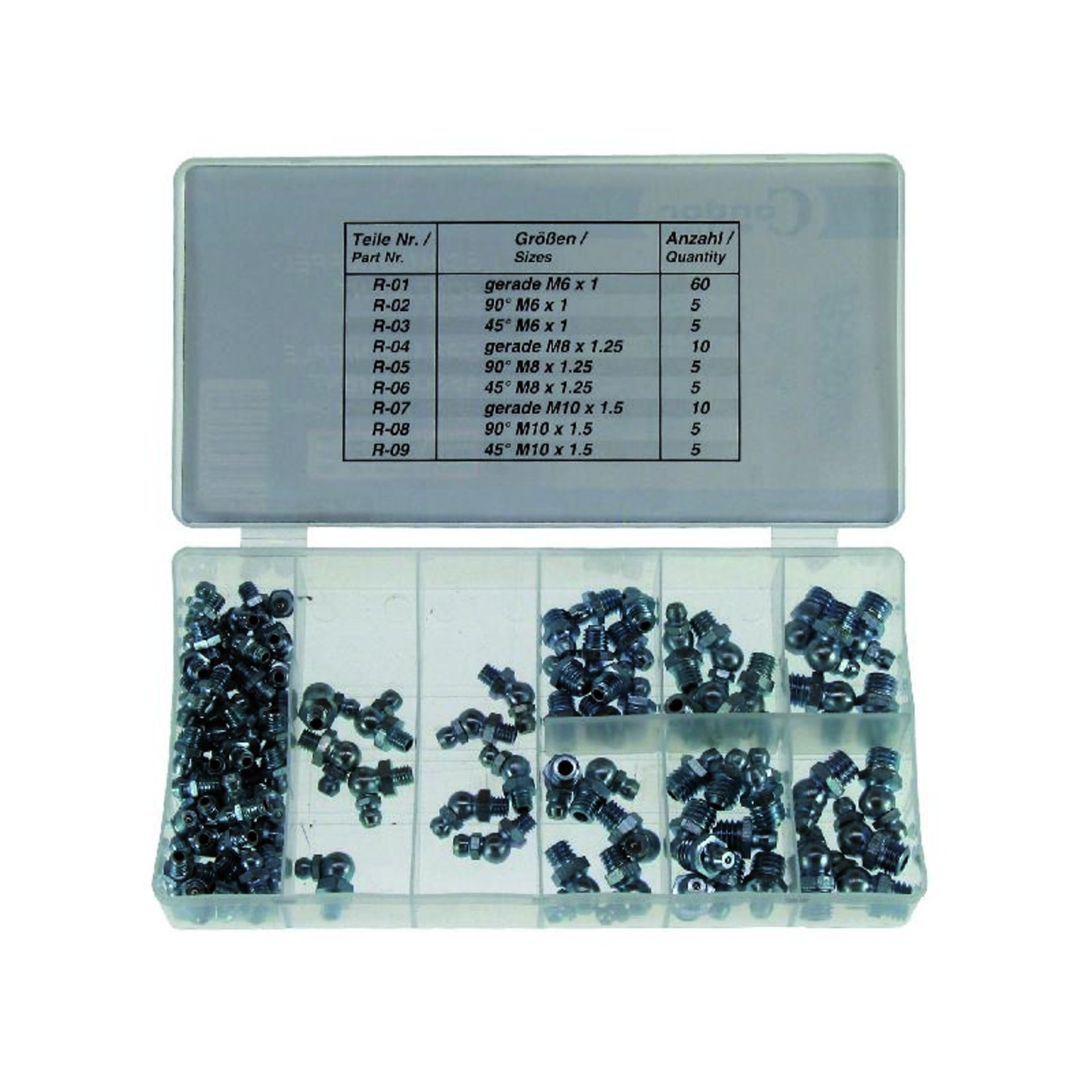 SCHMIERNIPPEL-SORTIMENT 90 ST 01.110