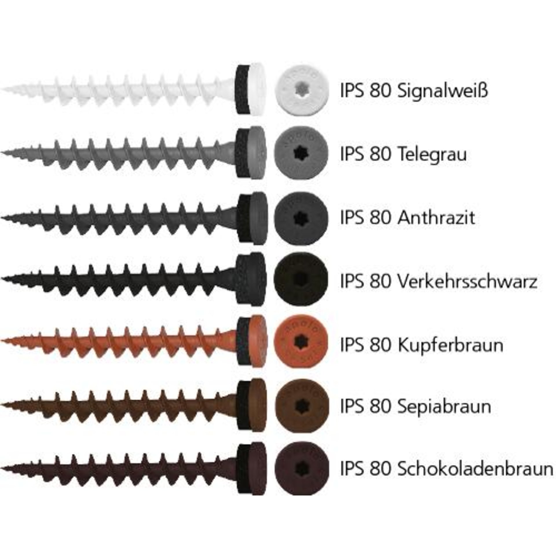 Isolierplattenschraube IPS IPS 80 Anthrazit RAL 7016